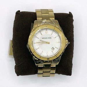 Michael Kors - Mother of Pearl Gold Tone Watch